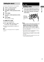 Preview for 9 page of Sony CMT-GPX9DAB Operating Instructions Manual