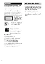 Preview for 2 page of Sony CMT-GPZ6 Operating Instructions Manual