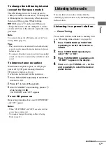 Preview for 17 page of Sony CMT-GPZ6 Operating Instructions Manual