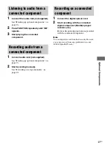 Preview for 27 page of Sony CMT-GPZ6 Operating Instructions Manual