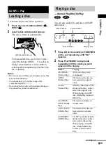 Preview for 9 page of Sony CMT-HP7 - Executive Microsystem Operating Instructions Manual