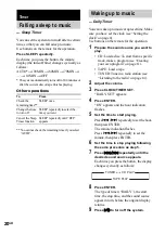 Preview for 20 page of Sony CMT-HP7 - Executive Microsystem Operating Instructions Manual