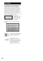 Preview for 2 page of Sony CMT-HP8V Operating Instructions Manual