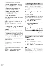 Preview for 16 page of Sony CMT-HP8V Operating Instructions Manual