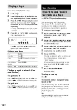 Preview for 18 page of Sony CMT-HP8V Operating Instructions Manual