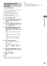 Preview for 19 page of Sony CMT-HP8V Operating Instructions Manual