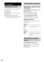 Preview for 20 page of Sony CMT-HP8V Operating Instructions Manual