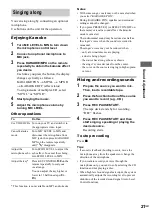 Preview for 21 page of Sony CMT-HP8V Operating Instructions Manual