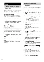 Preview for 22 page of Sony CMT-HP8V Operating Instructions Manual