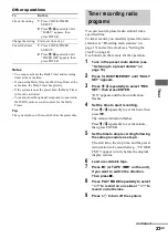 Preview for 23 page of Sony CMT-HP8V Operating Instructions Manual