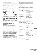 Preview for 35 page of Sony CMT-HP8V Operating Instructions Manual