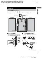 Preview for 7 page of Sony CMT-HPX10W - Micro Hi Fi Component System Operating Instructions Manual