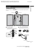 Предварительный просмотр 7 страницы Sony CMT-HPX10W - Micro Hi Fi Component System Operating Instructions Manual