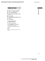 Preview for 9 page of Sony CMT-HPX10W - Micro Hi Fi Component System Operating Instructions Manual