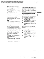 Preview for 15 page of Sony CMT-HPX10W - Micro Hi Fi Component System Operating Instructions Manual