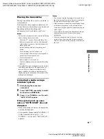 Предварительный просмотр 25 страницы Sony CMT-HPX10W - Micro Hi Fi Component System Operating Instructions Manual