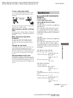 Предварительный просмотр 31 страницы Sony CMT-HPX10W - Micro Hi Fi Component System Operating Instructions Manual