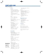 Preview for 2 page of Sony CMT-HPX10W - Micro Hi Fi Component System Specifications