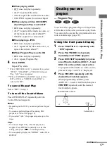 Preview for 17 page of Sony CMT-HPX11D Operating Instructions Manual