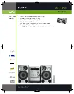 Sony CMT-HPZ9 - Micro Hi Fi Component System Specifications preview