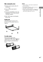 Предварительный просмотр 11 страницы Sony CMT-HX3 Operating Instructions Manual