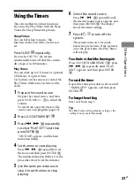 Preview for 21 page of Sony CMT-HX3 Operating Instructions Manual