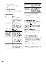 Preview for 22 page of Sony CMT-HX35R Operating Instructions Manual