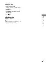 Preview for 29 page of Sony CMT-HX35R Operating Instructions Manual