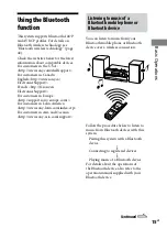 Preview for 15 page of Sony CMT-HX50BTR Operating Instructions Manual