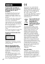 Preview for 2 page of Sony CMT-HX5BT Operating Instructions Manual
