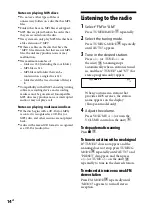 Preview for 14 page of Sony CMT-HX5BT Operating Instructions Manual