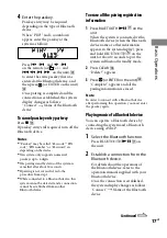 Preview for 17 page of Sony CMT-HX90BTR Operating Instructions Manual