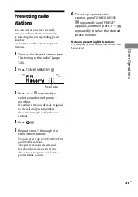 Предварительный просмотр 31 страницы Sony CMT-HX90BTR Operating Instructions Manual