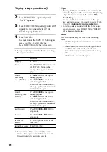 Preview for 16 page of Sony CMT-J3MD Operating Instructions Manual