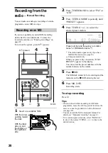 Предварительный просмотр 20 страницы Sony CMT-J3MD Operating Instructions Manual