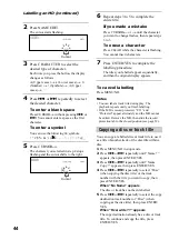 Preview for 44 page of Sony CMT-J3MD Operating Instructions Manual