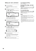 Preview for 62 page of Sony CMT-J3MD Operating Instructions Manual