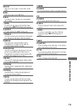 Preview for 73 page of Sony CMT-J3MD Operating Instructions Manual