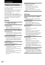 Preview for 24 page of Sony CMT-L1 - Micro Hi Fi Component System Operating Instructions Manual