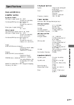 Предварительный просмотр 27 страницы Sony CMT-L1 - Micro Hi Fi Component System Operating Instructions Manual