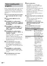 Предварительный просмотр 42 страницы Sony CMT-L7HD - Micro Hi Fi Component System Operating Instructions Manual