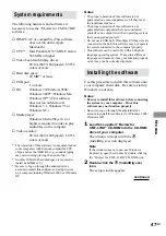 Предварительный просмотр 47 страницы Sony CMT-L7HD - Micro Hi Fi Component System Operating Instructions Manual