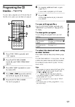 Preview for 17 page of Sony CMT-LS1 - Micro Hi Fi Component System Operating Instructions Manual