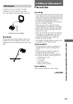 Preview for 27 page of Sony CMT-LS1 - Micro Hi Fi Component System Operating Instructions Manual