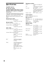 Preview for 30 page of Sony CMT-LS1 - Micro Hi Fi Component System Operating Instructions Manual