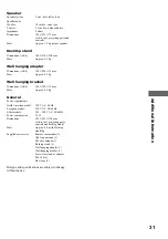 Preview for 31 page of Sony CMT-LS1 - Micro Hi Fi Component System Operating Instructions Manual