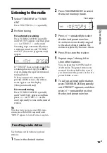 Preview for 15 page of Sony CMT-LX30IR Operating Instructions Manual