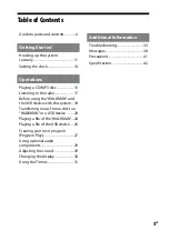 Preview for 5 page of Sony CMT-LX50WMR Operating Instructions Manual