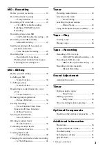 Preview for 3 page of Sony CMT-M100 Operating Instructions Manual