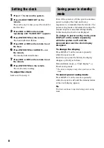 Preview for 8 page of Sony CMT-M100 Operating Instructions Manual